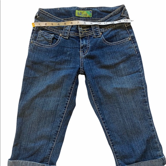 Size 5 L2 Jeanswear Low Rise Stretch Capri Jean - Picture 2 of 6